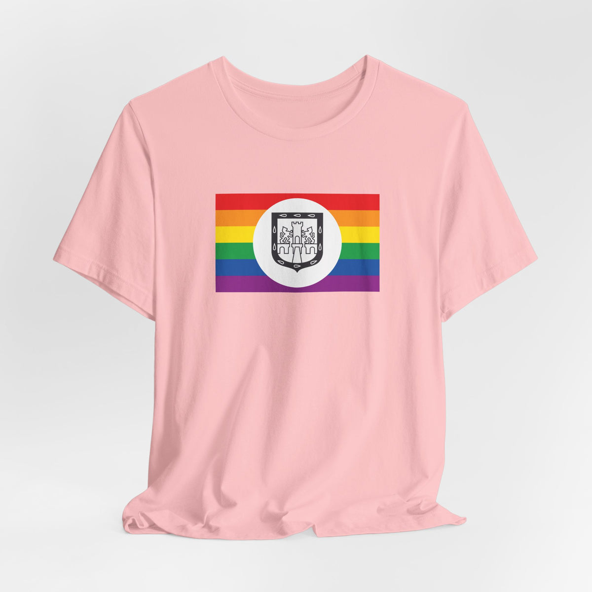 Mexico City, Mexico Rainbow Pride Flag T-shirt, Several Color Options