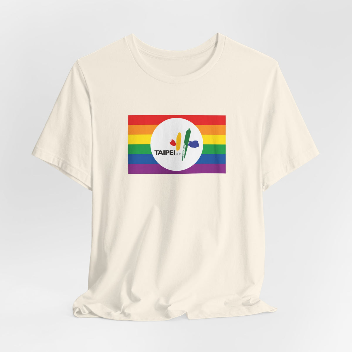 Taipei, Taiwan Rainbow Pride Flag T-shirt, Several Color Options