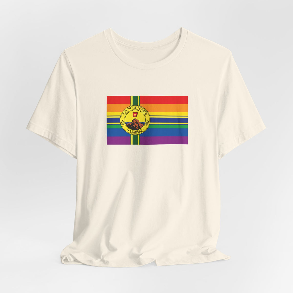 Little Rock, Arkansas Rainbow Pride Flag T-shirt, Several Color Options