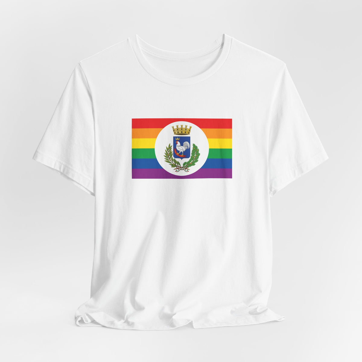 Gallipoli, Italy Rainbow Pride Flag T-shirt, Several Color Options