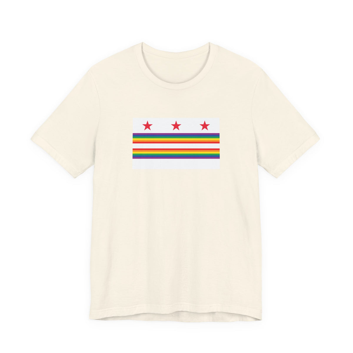 Washington, D.C. Rainbow Pride Flag T-shirt, Several Color Options