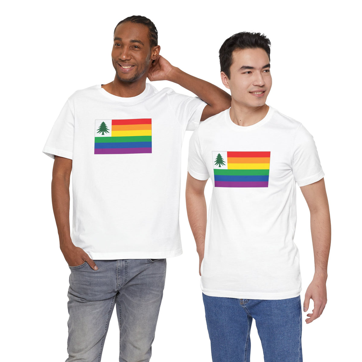 New England Rainbow Pride Flag T-shirt, Several Color Options