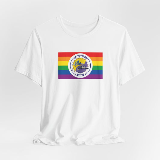 Tucson, Arizona Rainbow Pride Flag T-shirt, Several Color Options