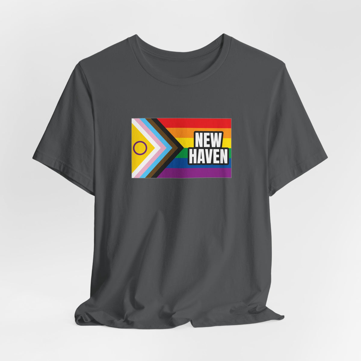 New Haven, Connecticut Rainbowland Exclusive Pride Flag T-shirt, Several Color Options