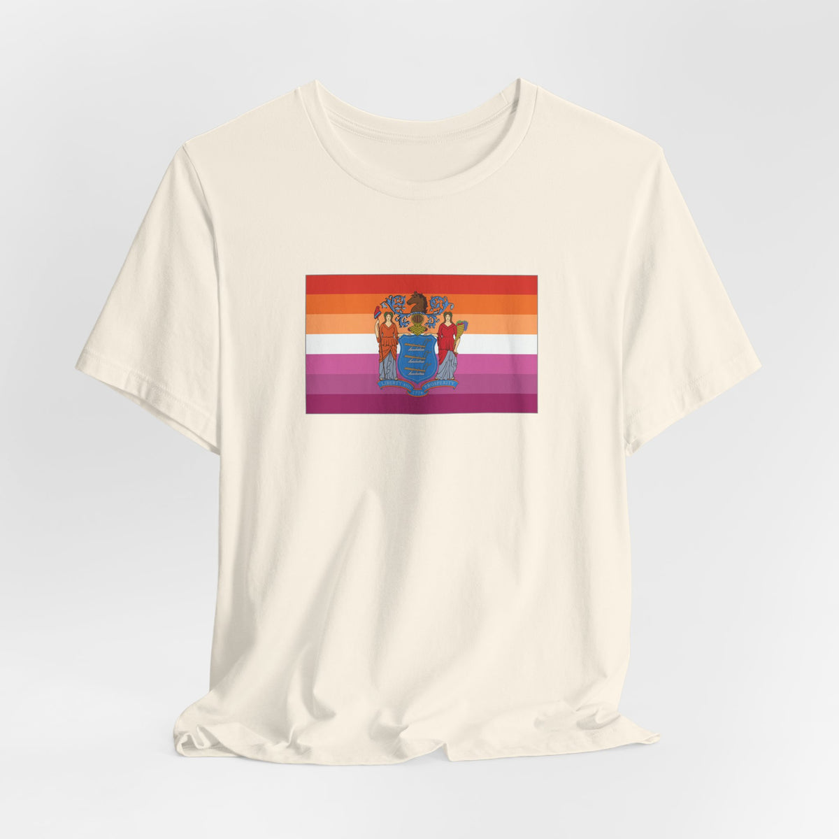 New Jersey Lesbian Pride Flag T-shirt, Several Color Options
