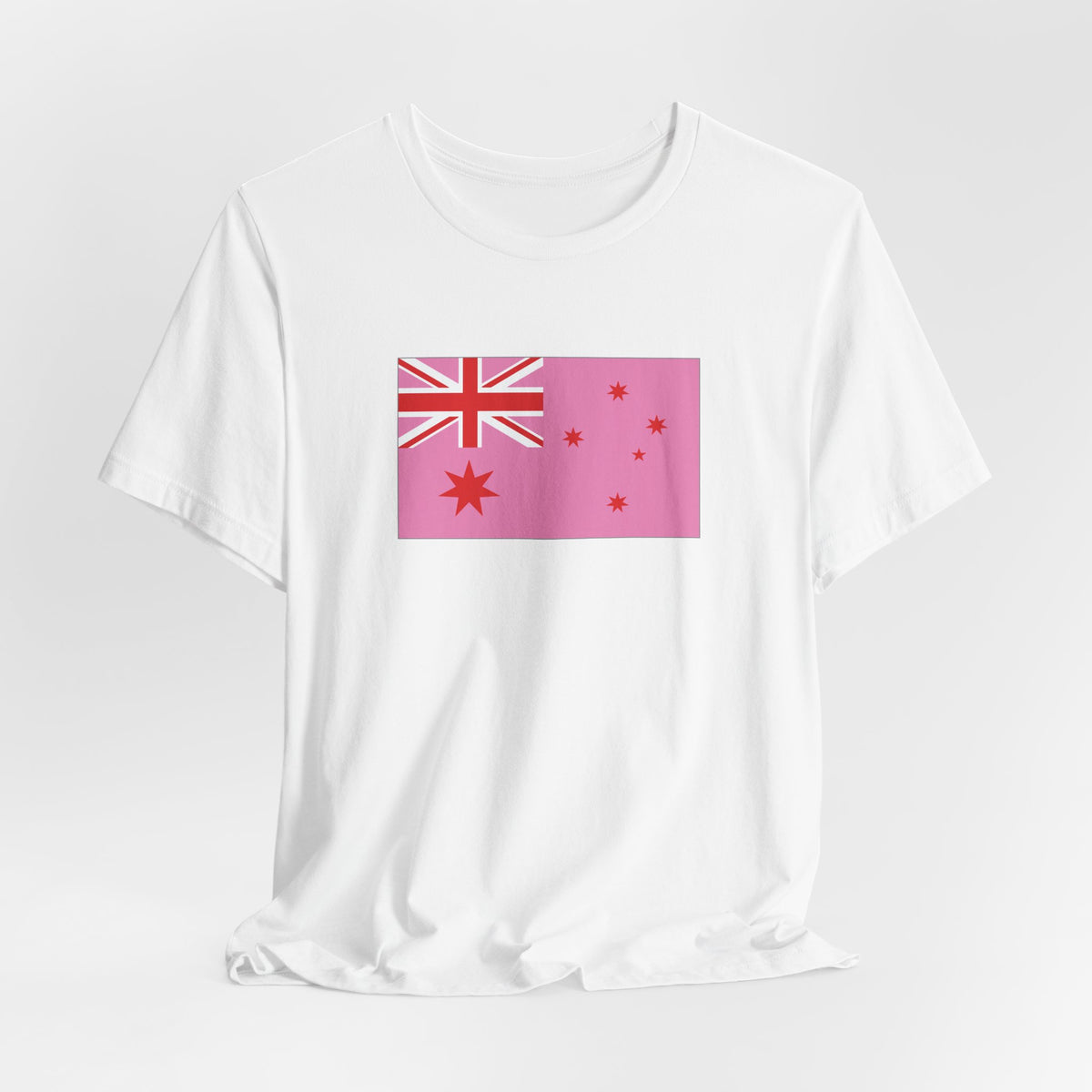 Australia Pink Pride Flag T-shirt, Several Color Options