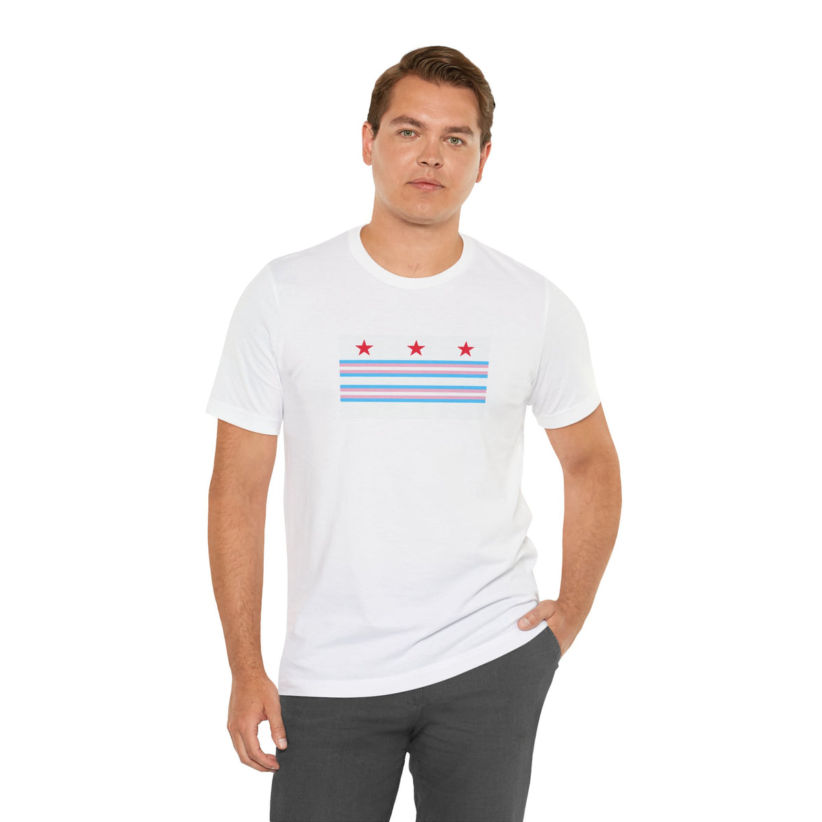 Washington, D.C. Transgender Pride Flag T-shirt, Several Color Options
