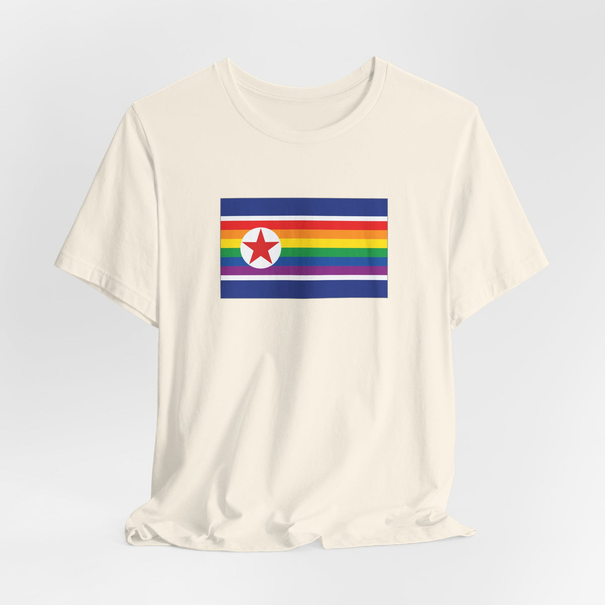 North Korea Rainbow Pride Flag T-shirt, Several Color Options