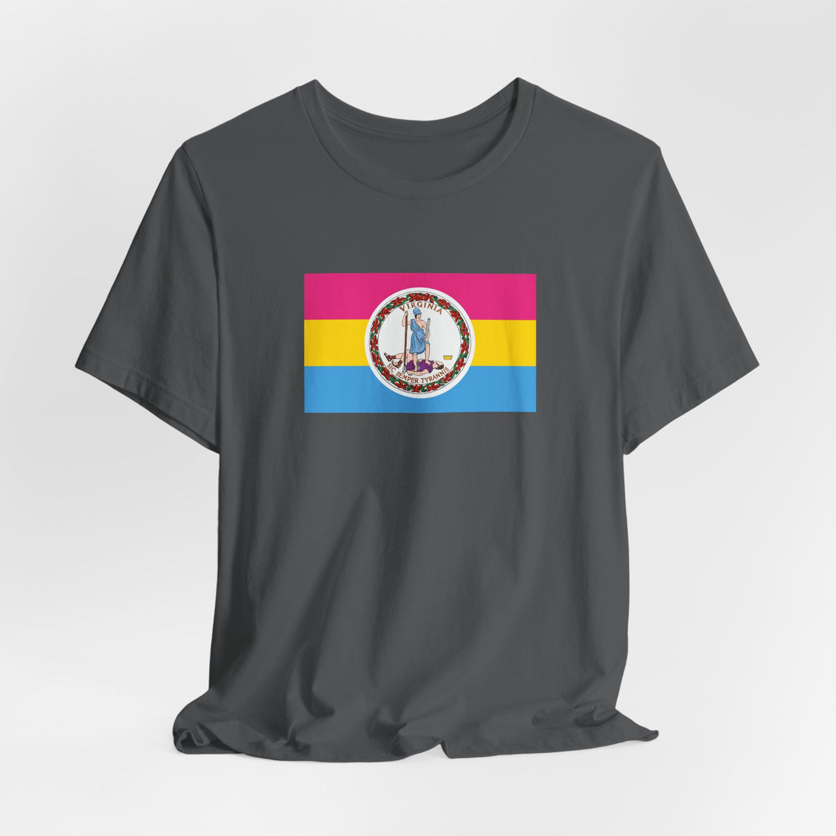 Virginia Pansexual Pride Flag T-shirt, Several Color Options