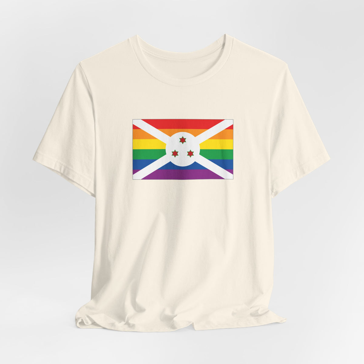 Burundi Rainbow Pride Flag T-shirt, Several Color Options