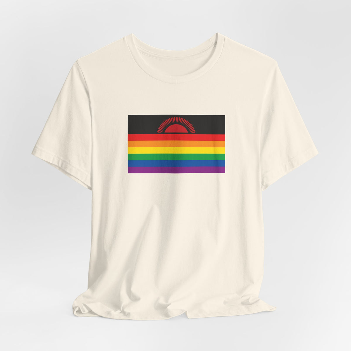 Malawi Rainbow Pride Flag T-shirt, Several Color Options