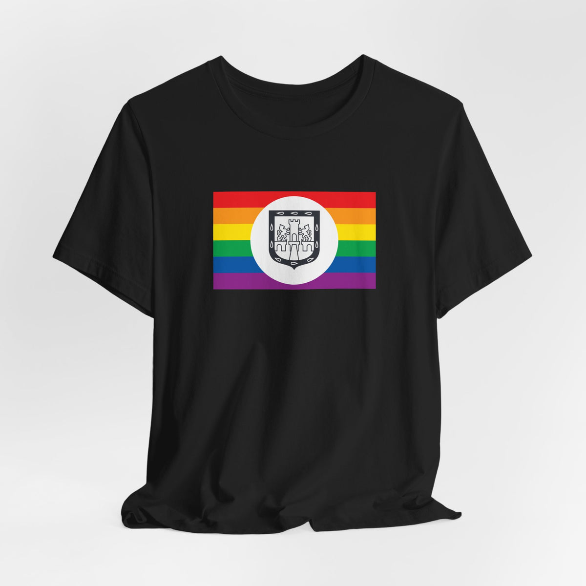 Mexico City, Mexico Rainbow Pride Flag T-shirt, Several Color Options