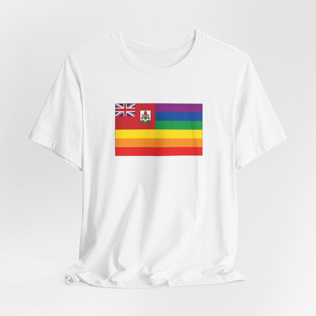 Bermuda Rainbow Pride Flag T-shirt, Several Color Options