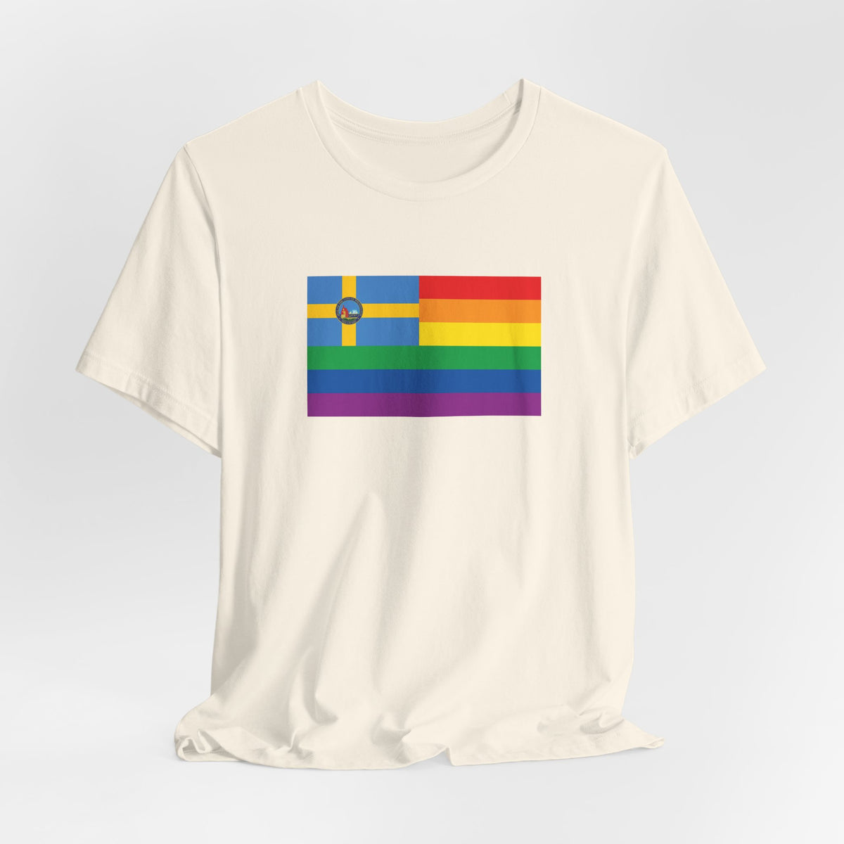 Wilmington, Delaware Rainbow Pride Flag T-shirt, Several Color Options