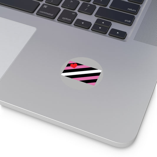 Leather Girl Pride Flag Vinyl Sticker