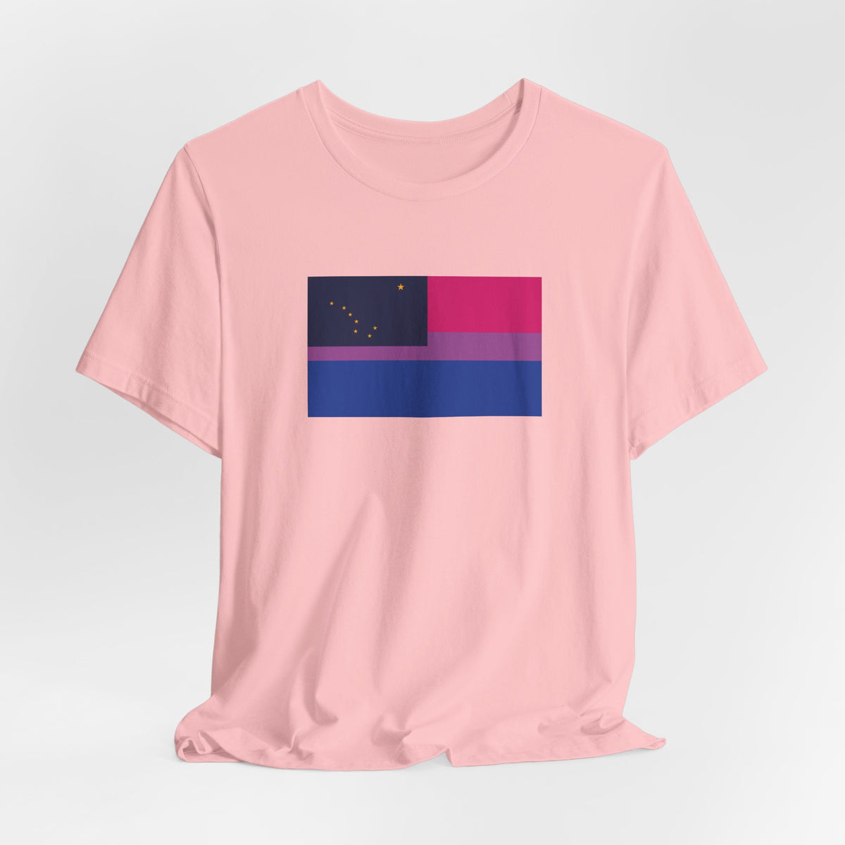 Alaska Bisexual Pride Flag T-shirt, Several Color Options
