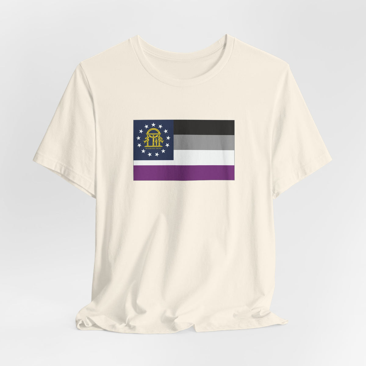 Georgia Asexual Pride Flag T-shirt, Several Color Options