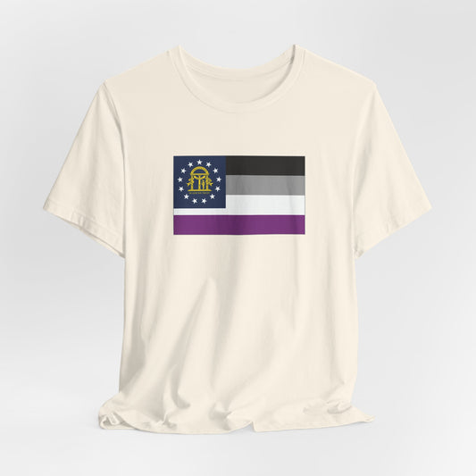 Georgia Asexual Pride Flag T-shirt, Several Color Options