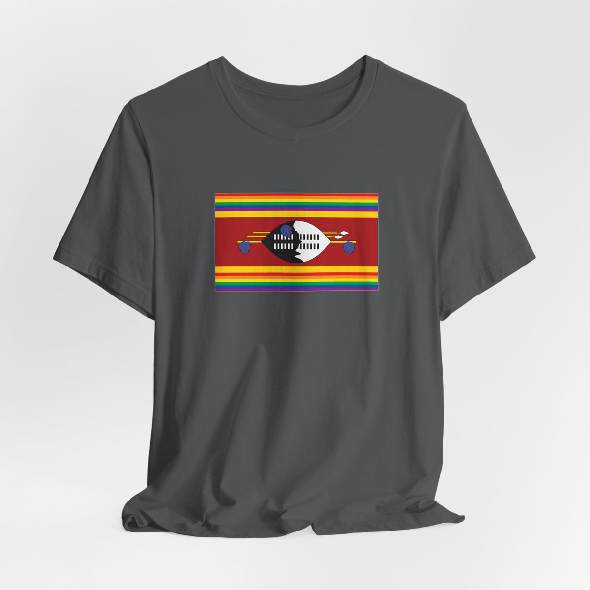 Eswatini Rainbow Pride Flag T-shirt, Several Color Options