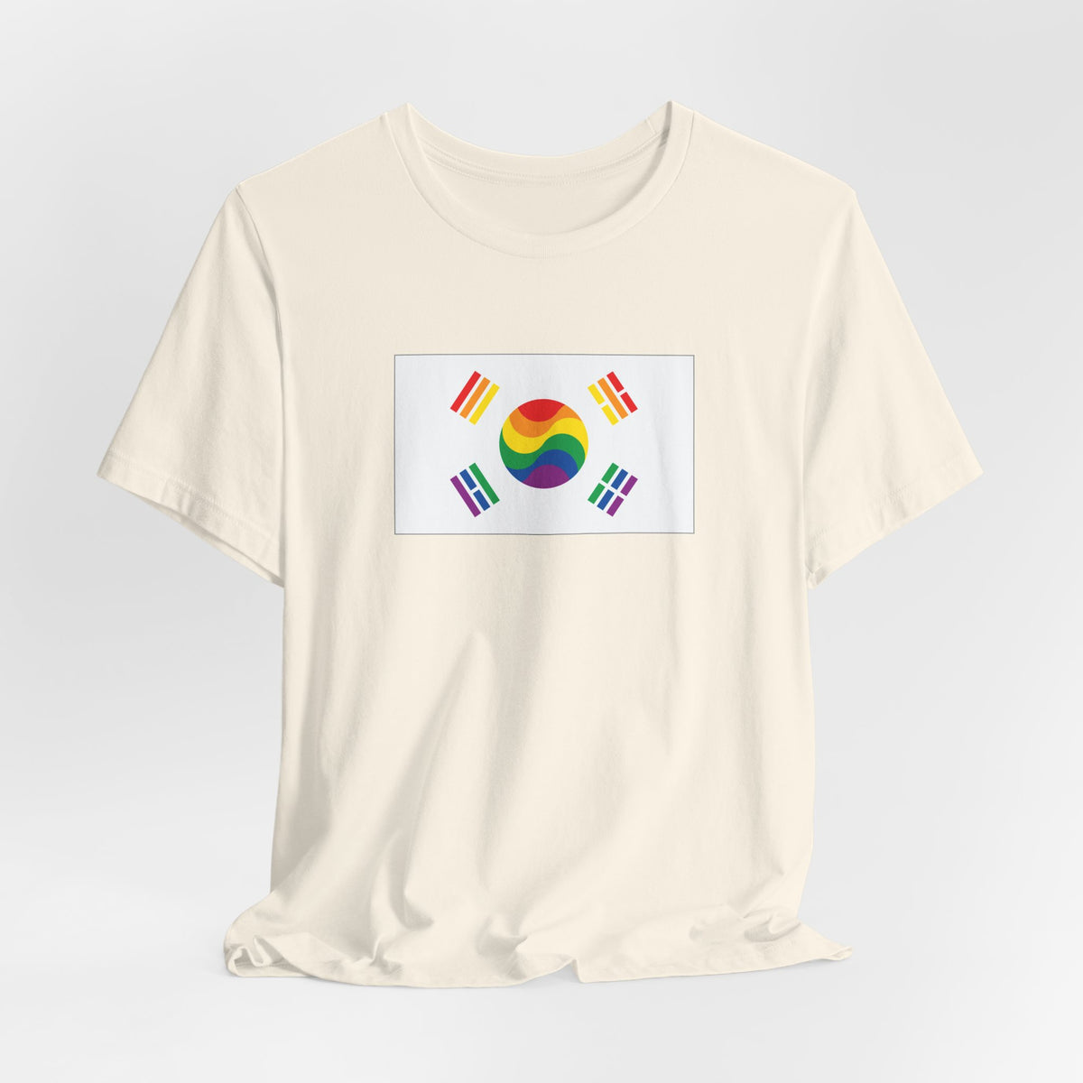 South Korea Rainbow Pride Flag T-shirt, Several Color Options