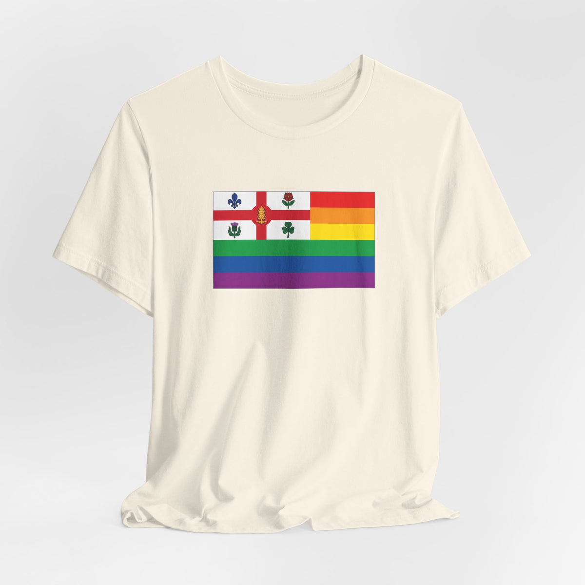 Montreal, Canada Rainbow Pride Flag T-shirt, Several Color Options