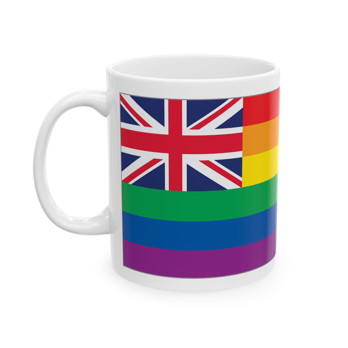 Hawai'i  Rainbow Pride Flag "UNITED" Ceramic Mug