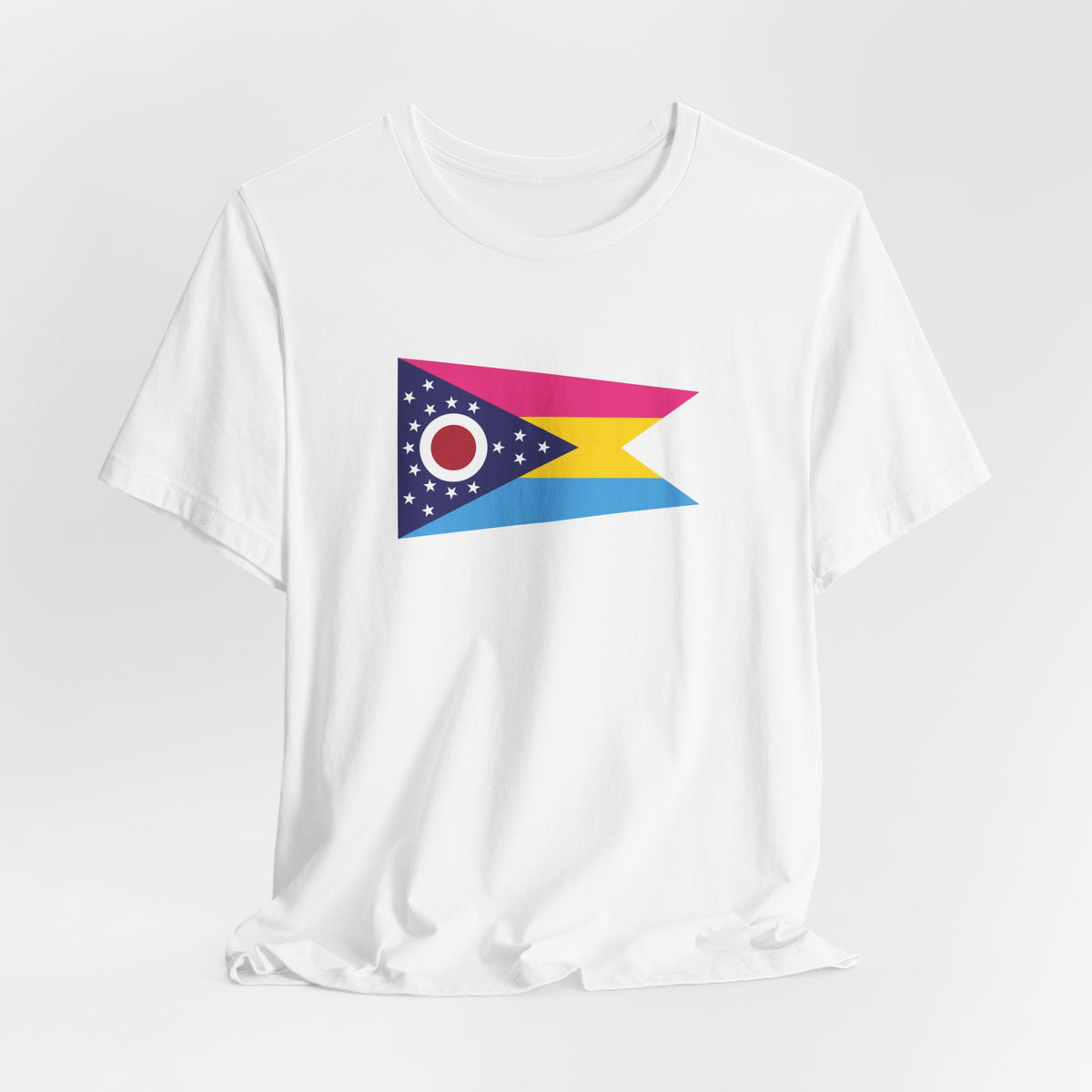Ohio Pansexual Pride Flag T-shirt, Several Color Options