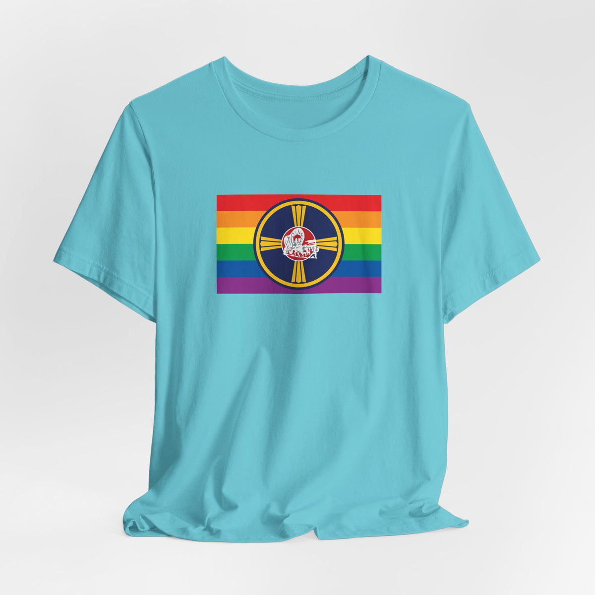 Omaha, Nebraska Rainbow Pride Flag T-shirt, Several Color Options