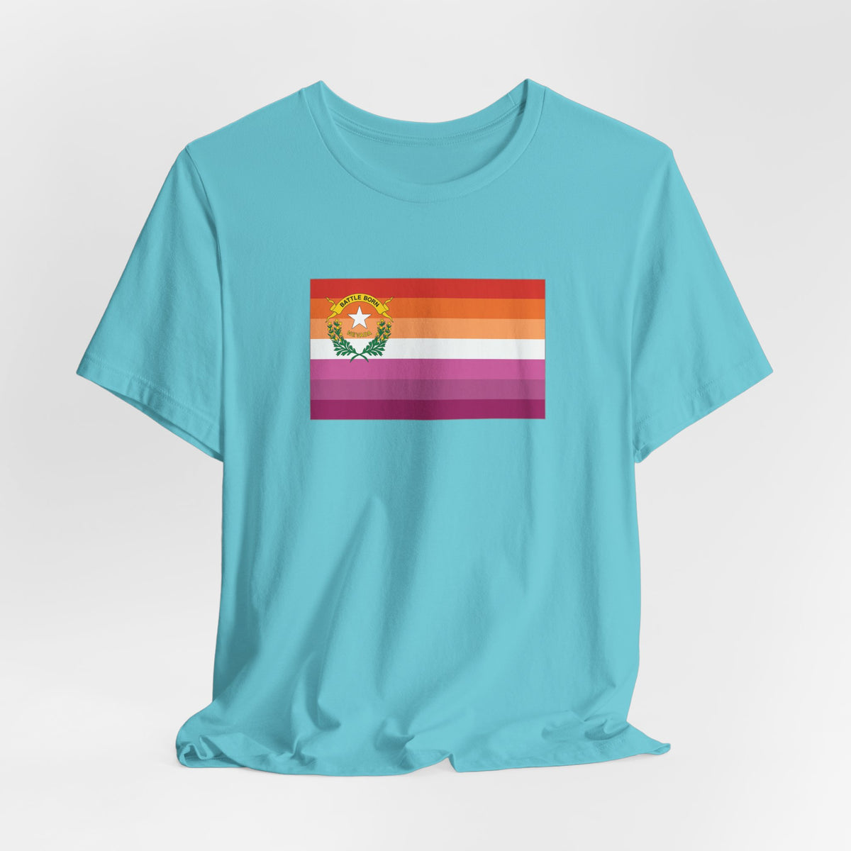 Nevada Lesbian Pride Flag T-shirt, Several Color Options