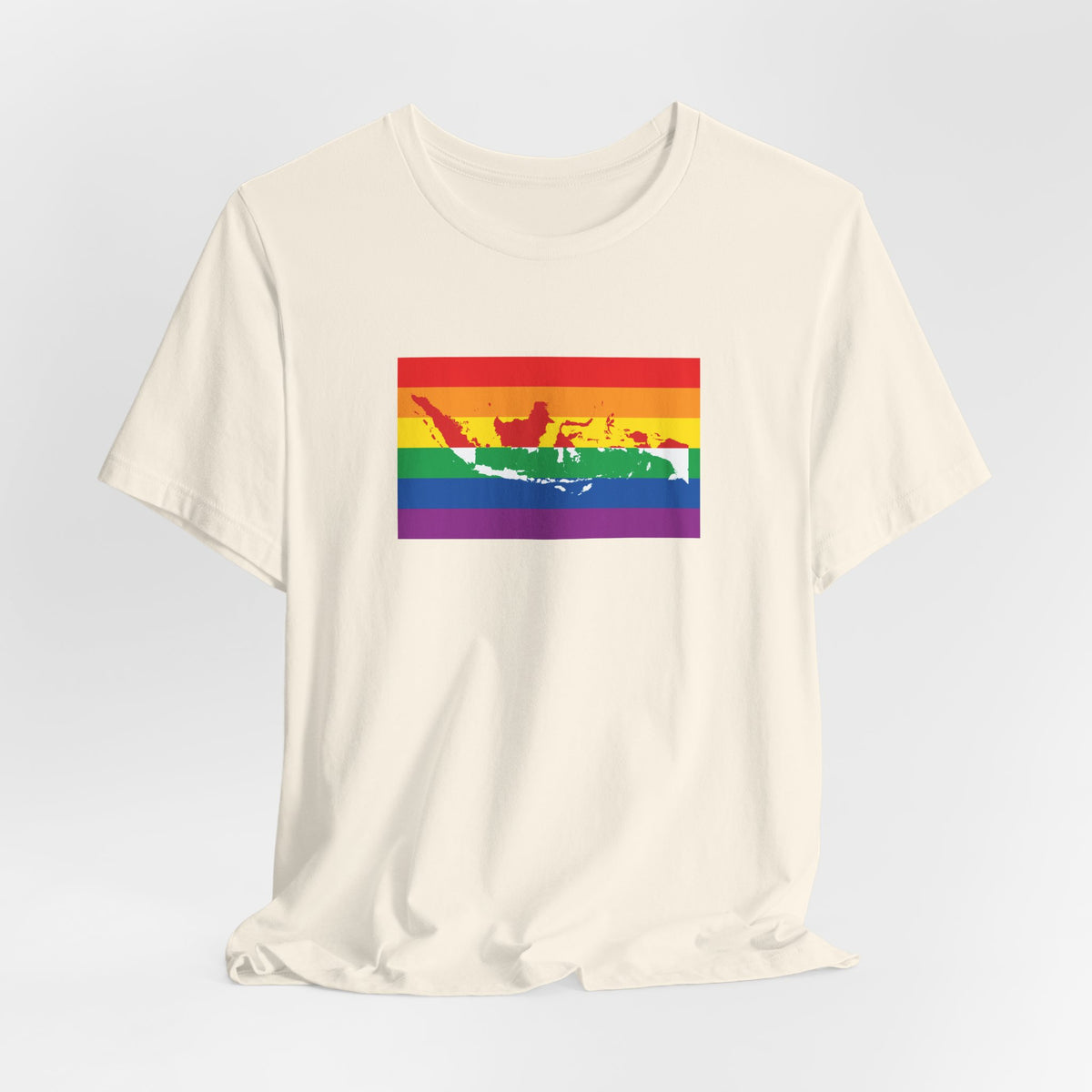 Indonesia Rainbow Pride Flag T-shirt, Several Color Options