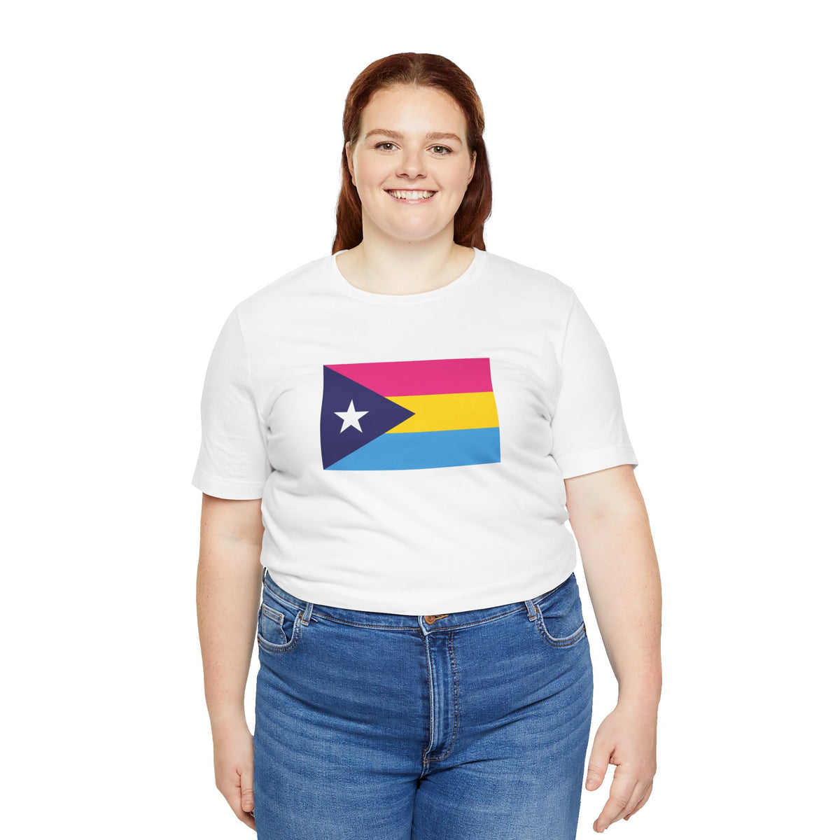 Puerto Rico Pansexual Pride Flag T-shirt, Several Color Options