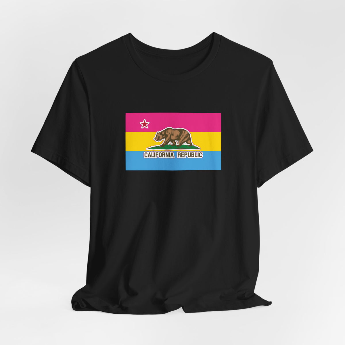 California Pansexual Pride Flag T-shirt, Several Color Options
