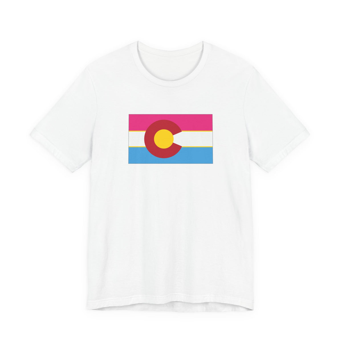 Colorado Pansexual Pride Flag T-shirt, Several Color Options