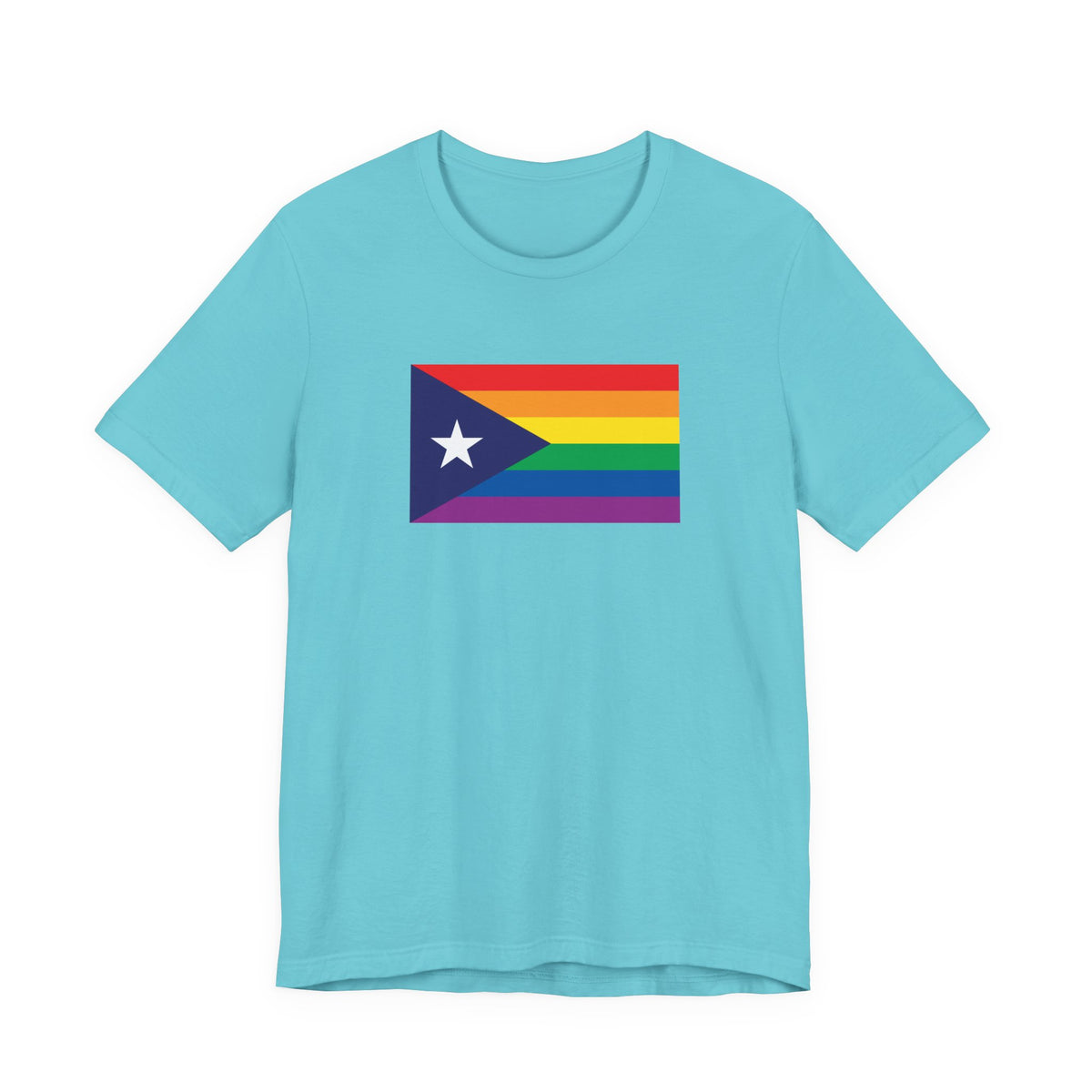 Puerto Rico Rainbow Pride Flag T-shirt, Several Color Options