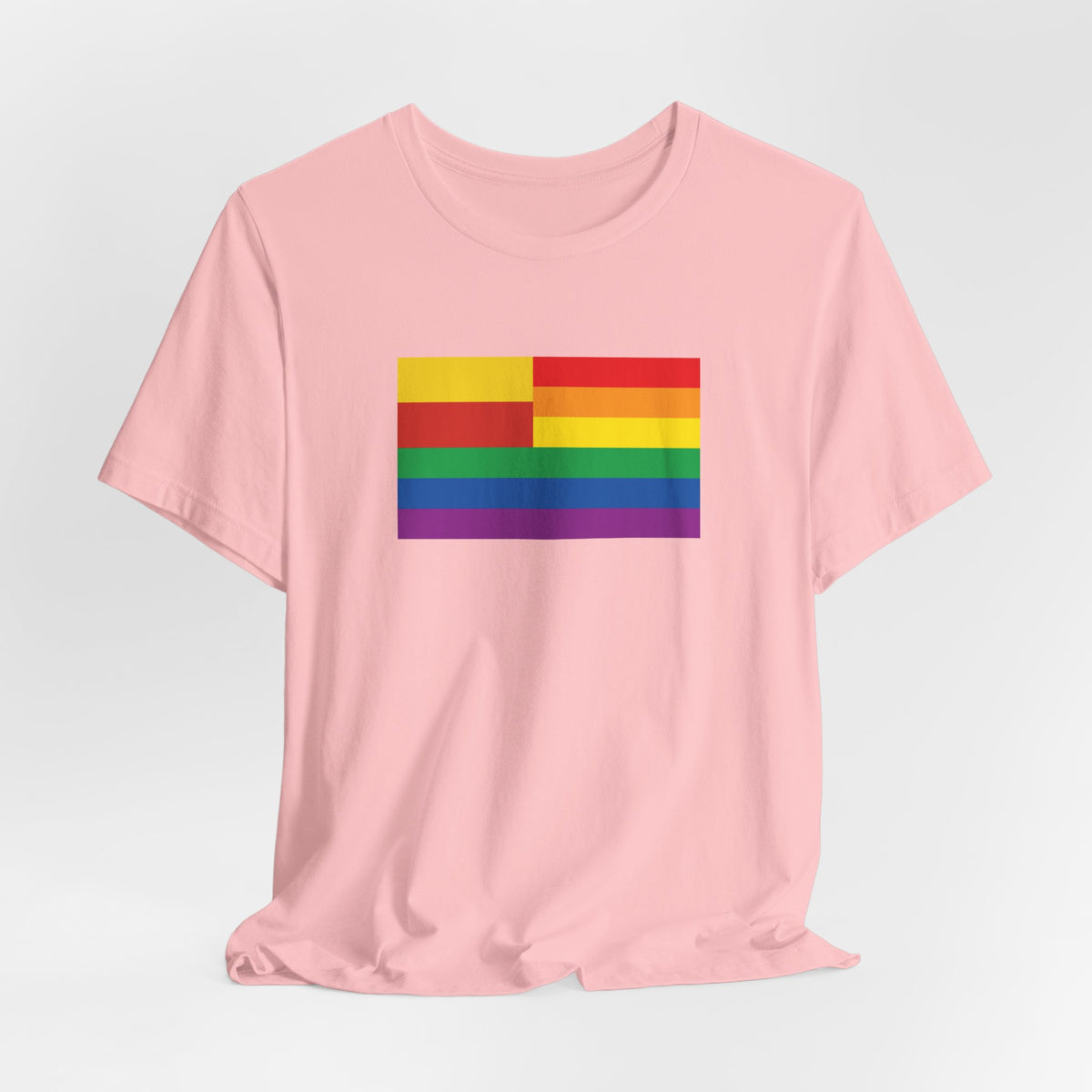 Prague, Czechia Rainbow Pride Flag T-shirt, Several Color Options