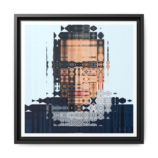 Iconic Feminist, The Notorious RBG, Ruth Bader Ginsburg Abstract Portrait Collage Art, Matte Canvas, Framed (Multi-color options)