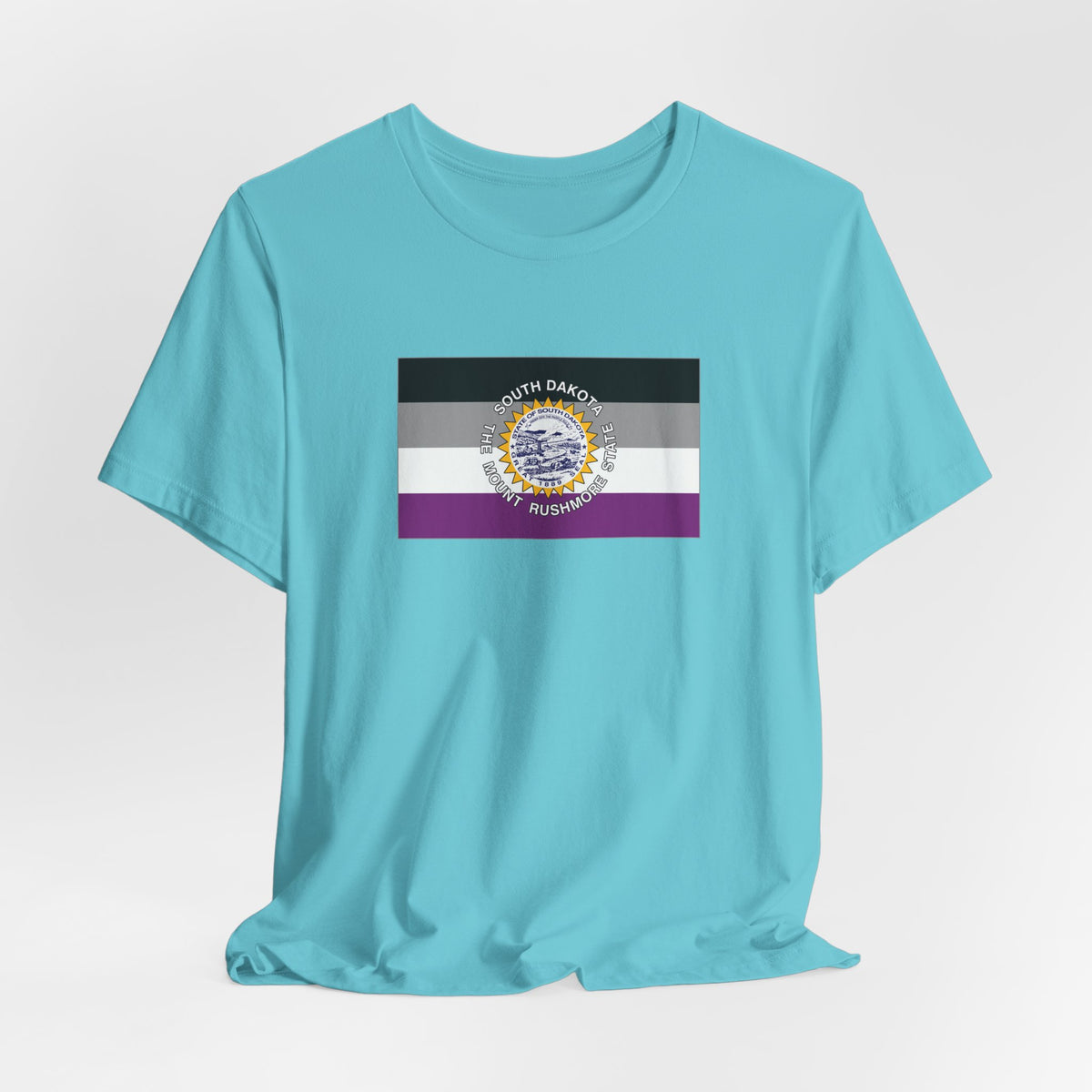 South Dakota Asexual Pride Flag T-shirt, Several Color Options