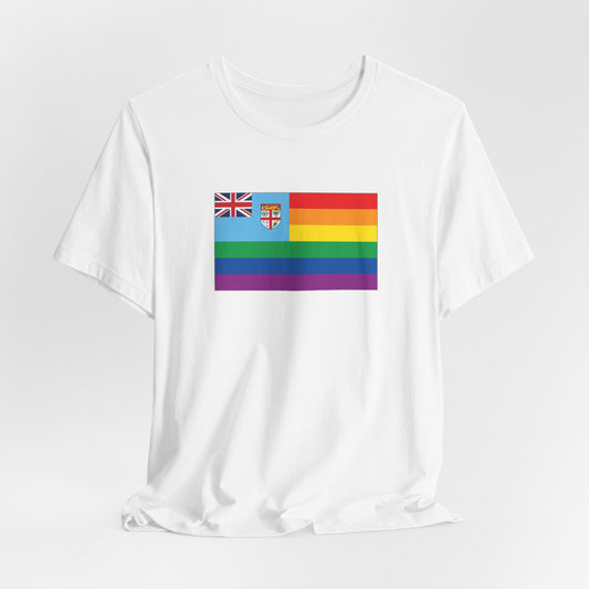 Fiji Rainbow Pride Flag T-shirt, Several Color Options