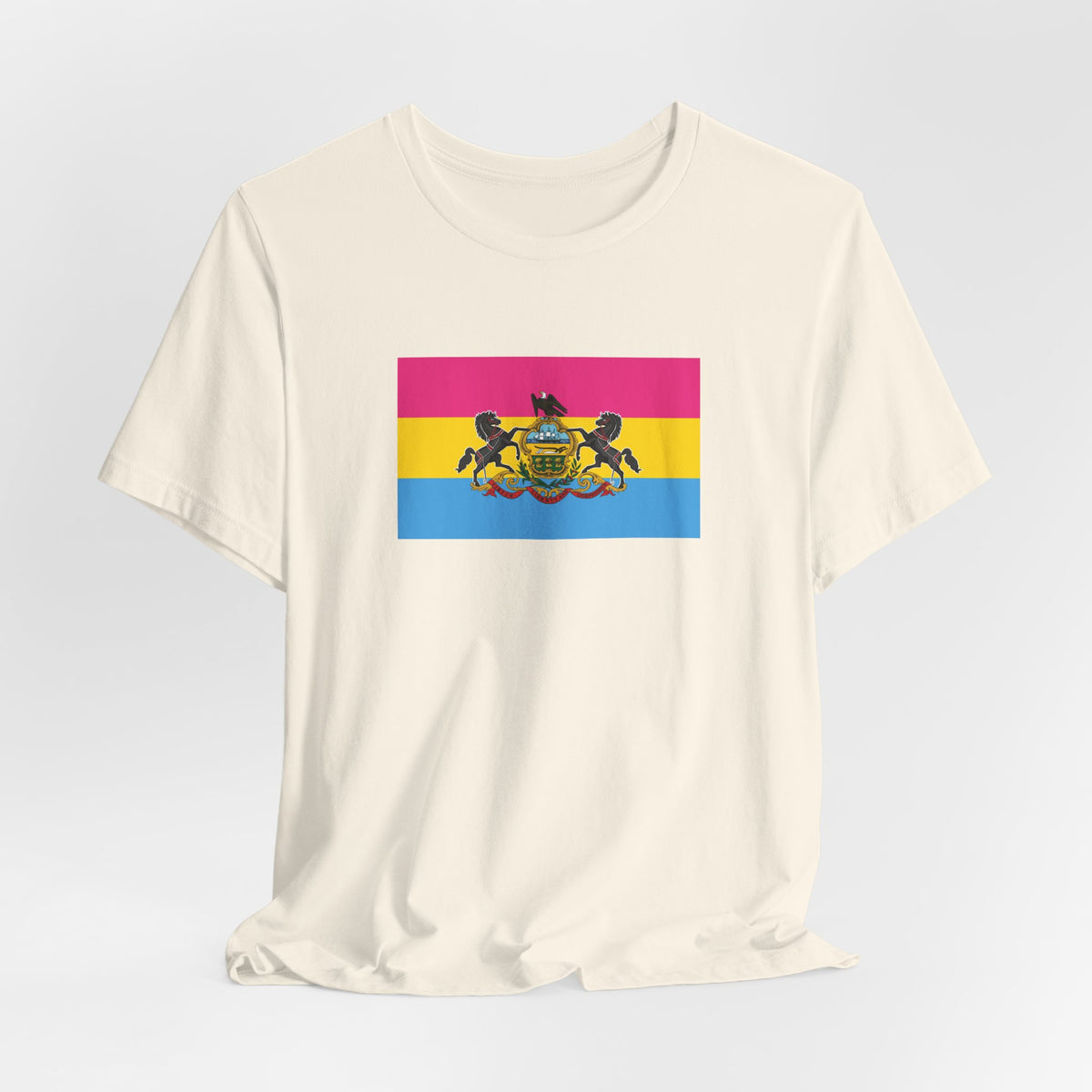 Pennsylvania Pansexual Pride Flag T-shirt, Several Color Options