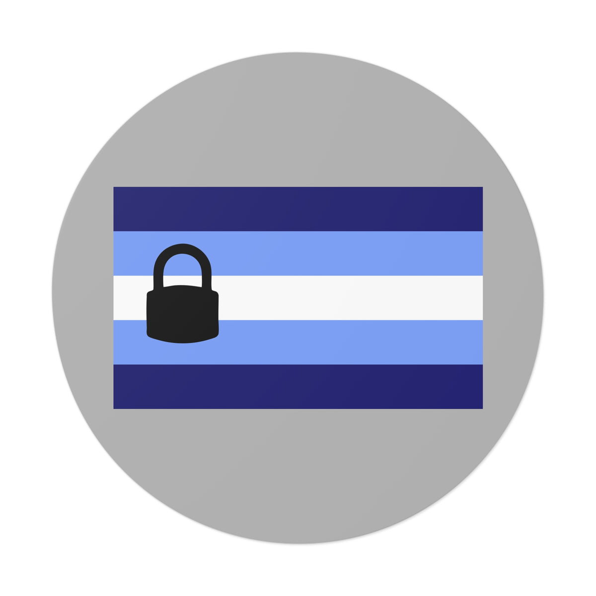Chastity Pride/TeamLocked Pride Flag Vinyl Sticker