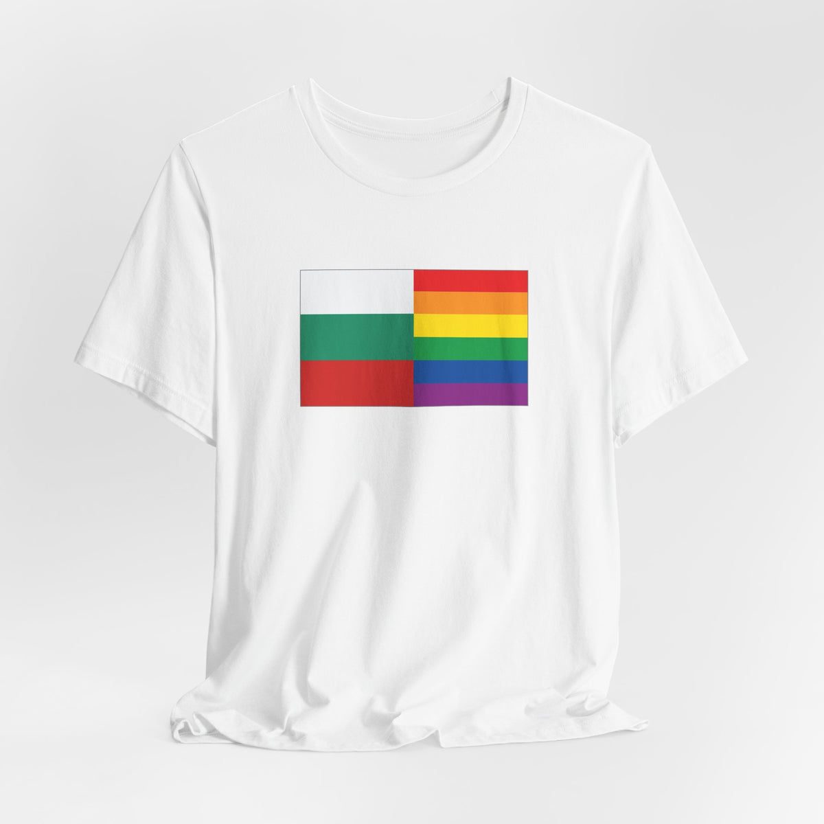 Bulgaria Rainbow Pride Flag T-shirt, Several Color Options