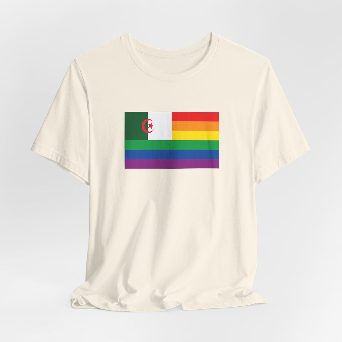 Algeria Rainbow Pride Flag T-shirt, Several Color Options