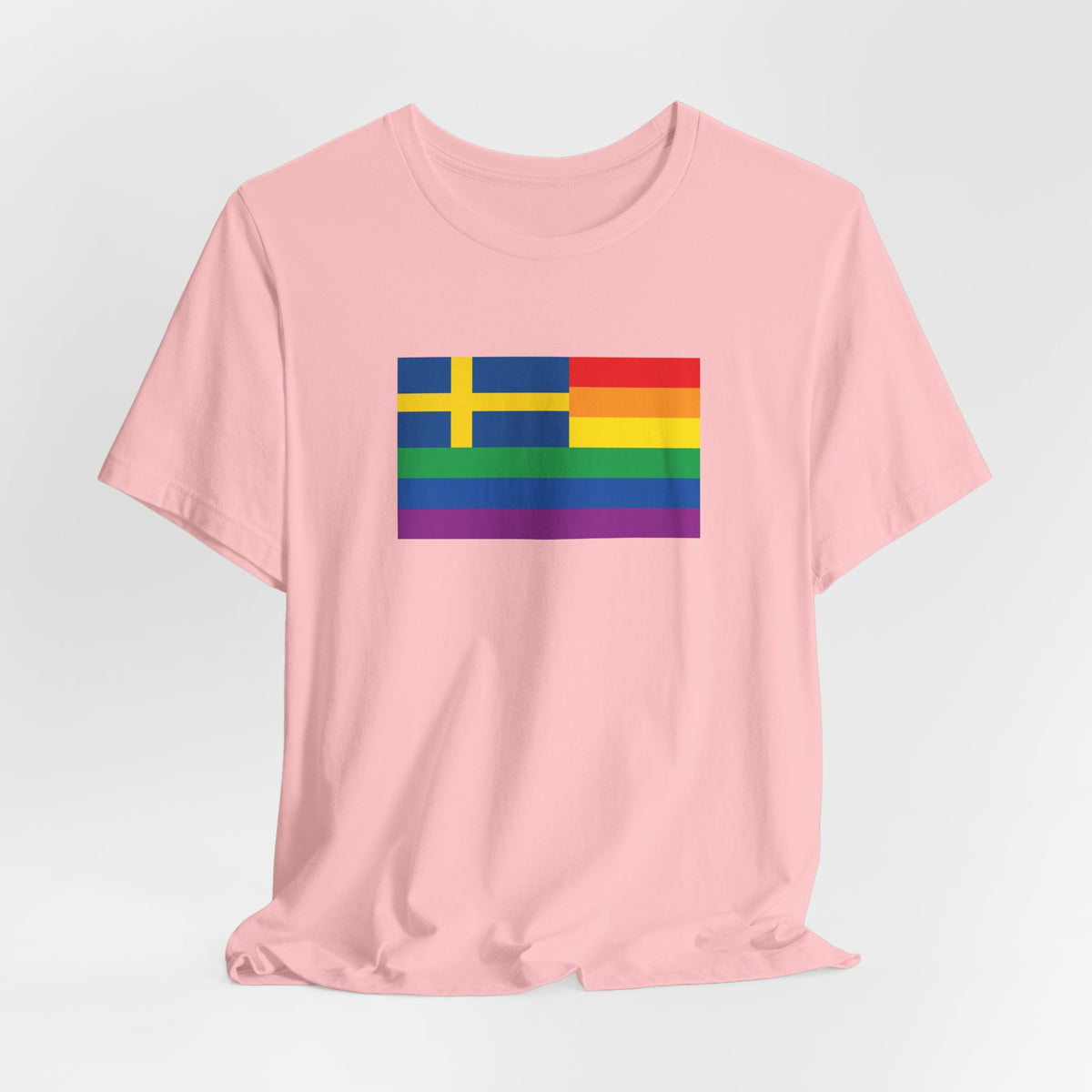 Sweden Rainbow Pride Flag T-shirt, Several Color Options