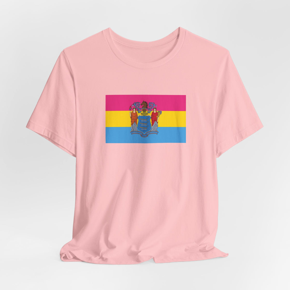 New Jersey Pansexual Pride Flag T-shirt, Several Color Options