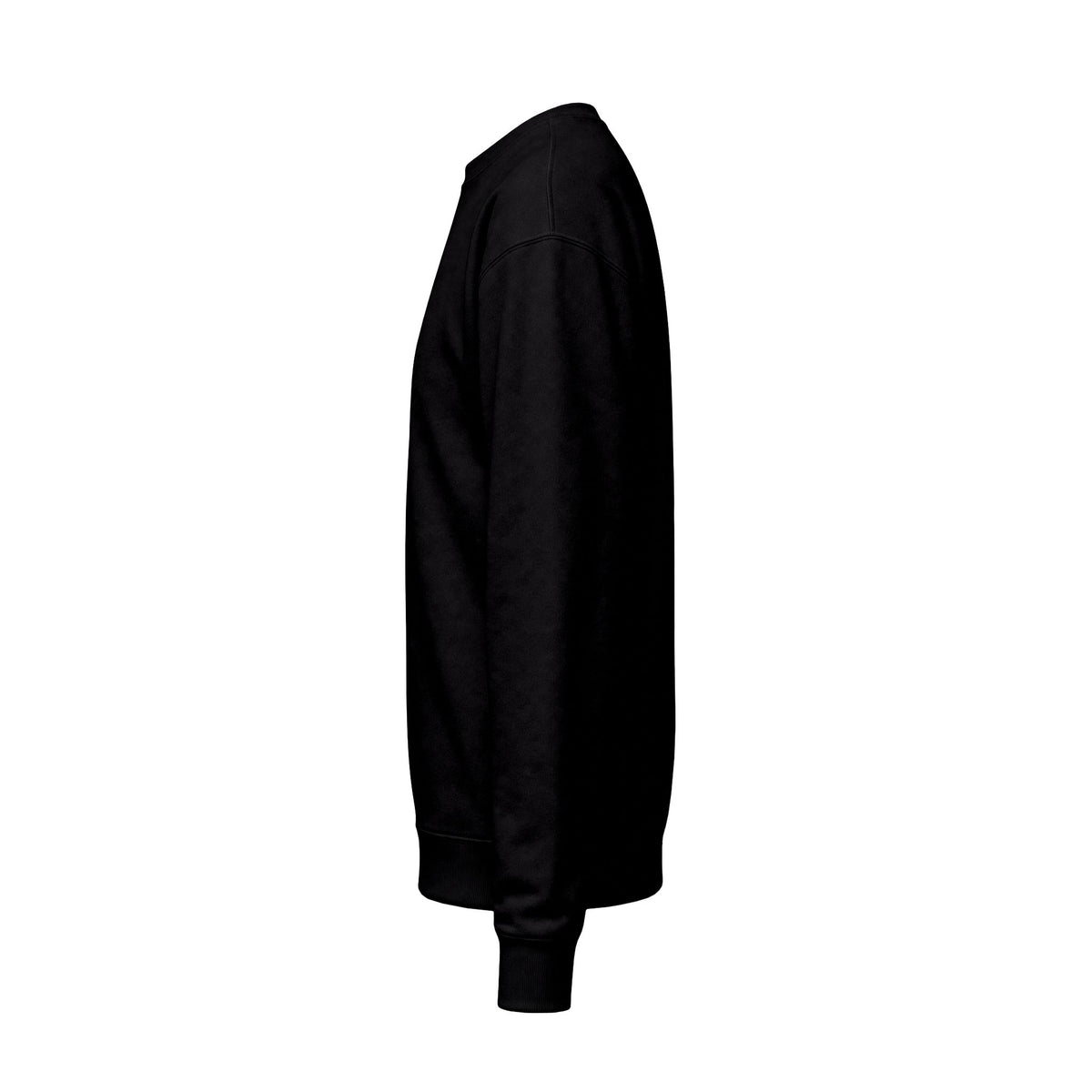 QUEER (but not into bright colors) Fleece Crewneck Sweatshirt - Black with Dark Gray Deco