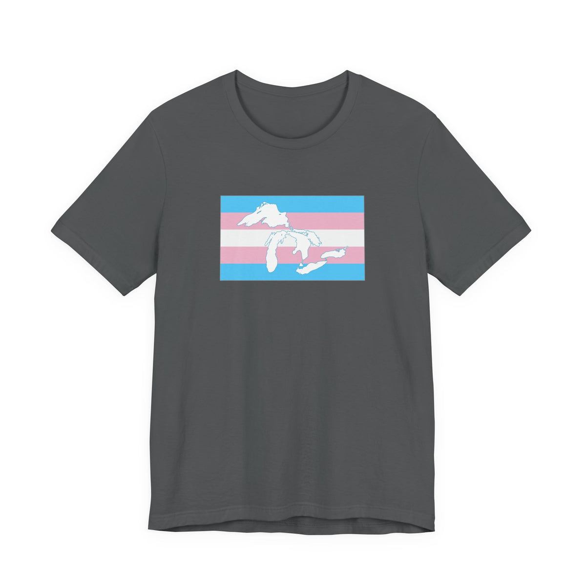 Great Lakes Region Transgender Pride Flag T-shirt, Several Color Options