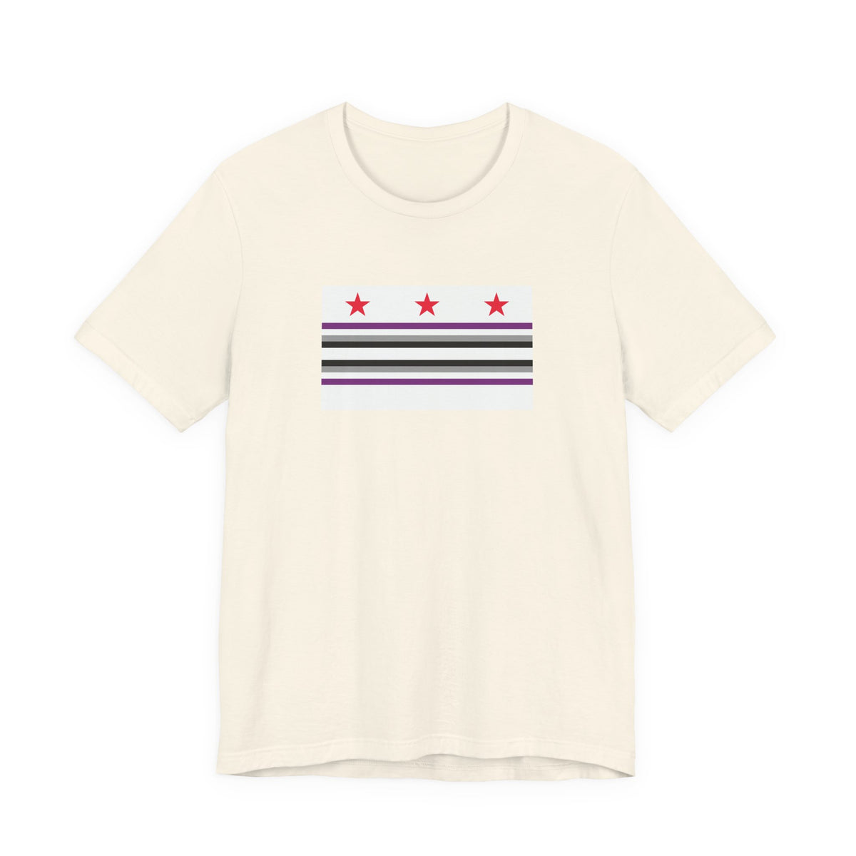 Washington, D.C. Asexual Pride Flag T-shirt, Several Color Options