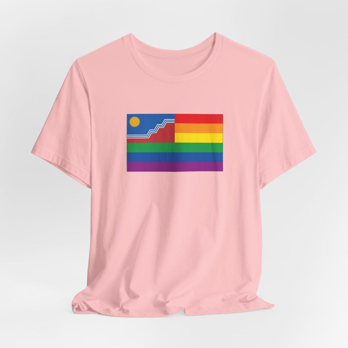 Sioux Falls, South Dakota Rainbow Pride Flag T-shirt, Several Color Options