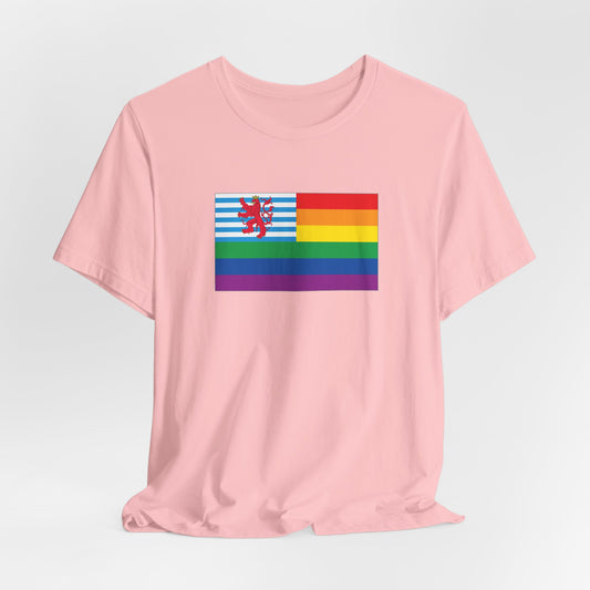 Luxembourg Rainbow Pride Flag T-shirt, Several Color Options