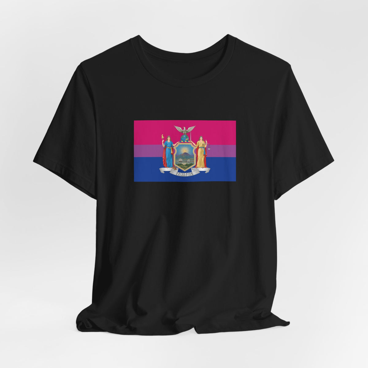 New York Bisexual Pride Flag T-shirt, Several Color Options